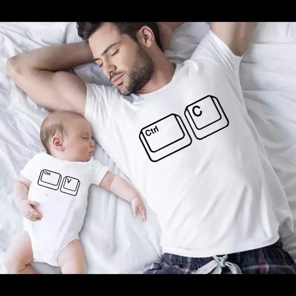 Baby and me matching Ctrl C Ctrl V